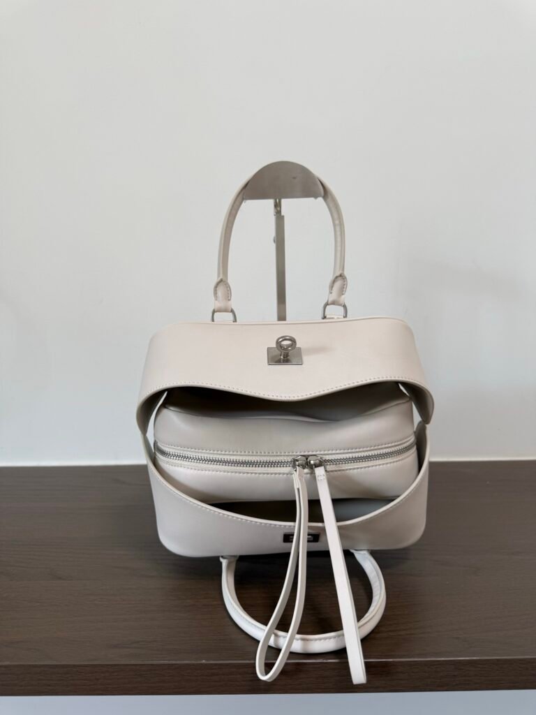 Balenciaga Bowling Bag, Nappa, Small in Dark Grey