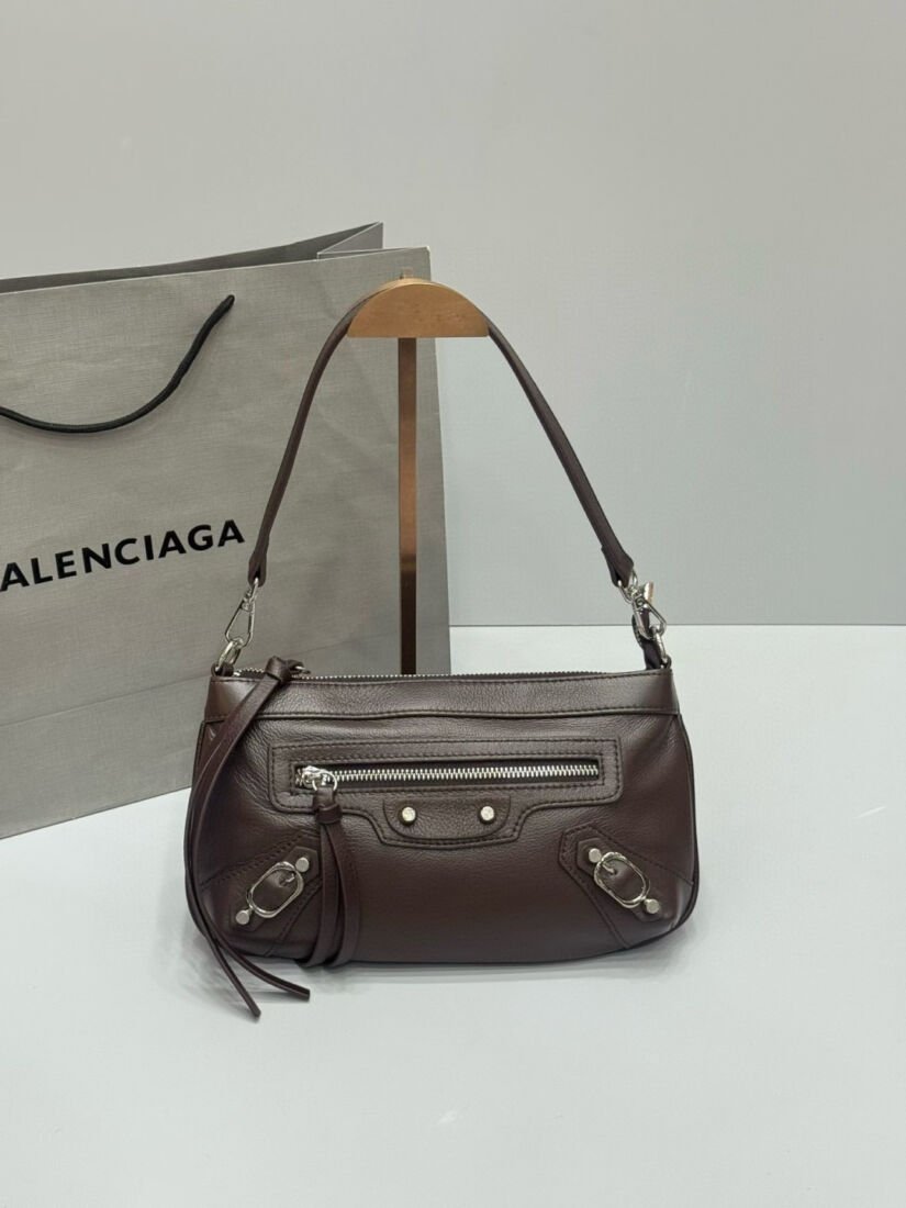Balenciaga Le City Small Shoulder Bag, Two Colourways in Taupe
