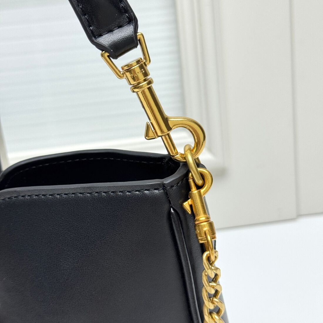 Celine Camille Underarm Bag in Dark Grey, view 3
