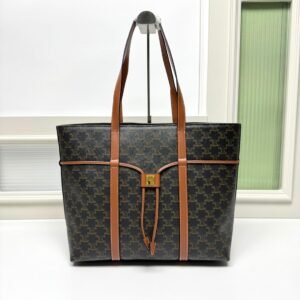 Celine Triomphe Shopper Tote Bag, 45 cm