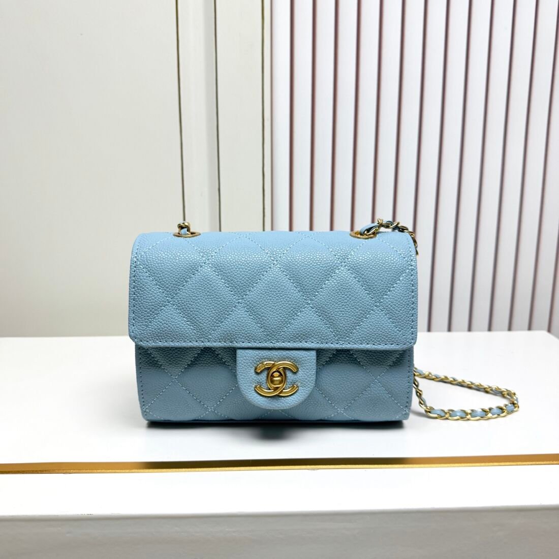 Chanel 26C Classic Flap Bag, Small in Grey