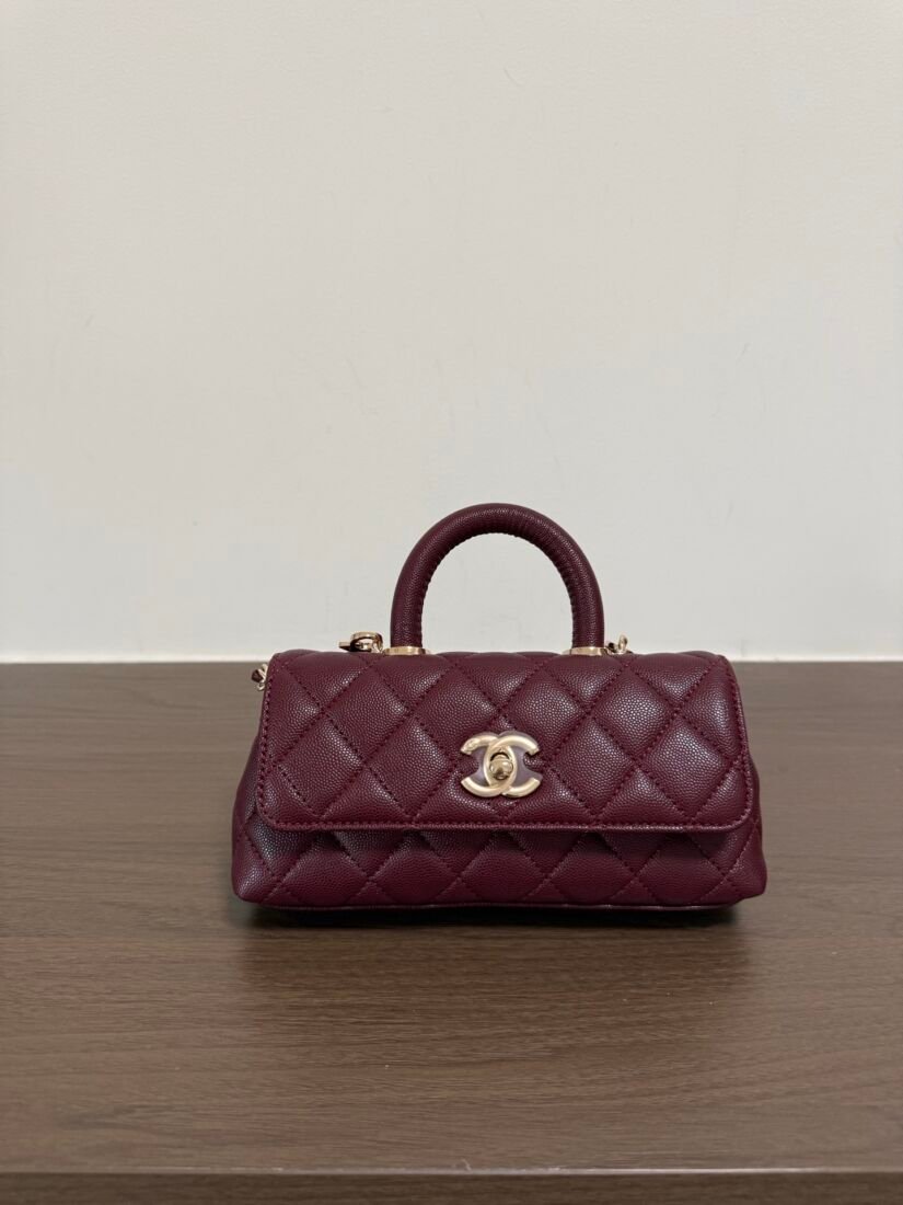 Chanel Coco Handle Bag, Small, 21 cm in Brown