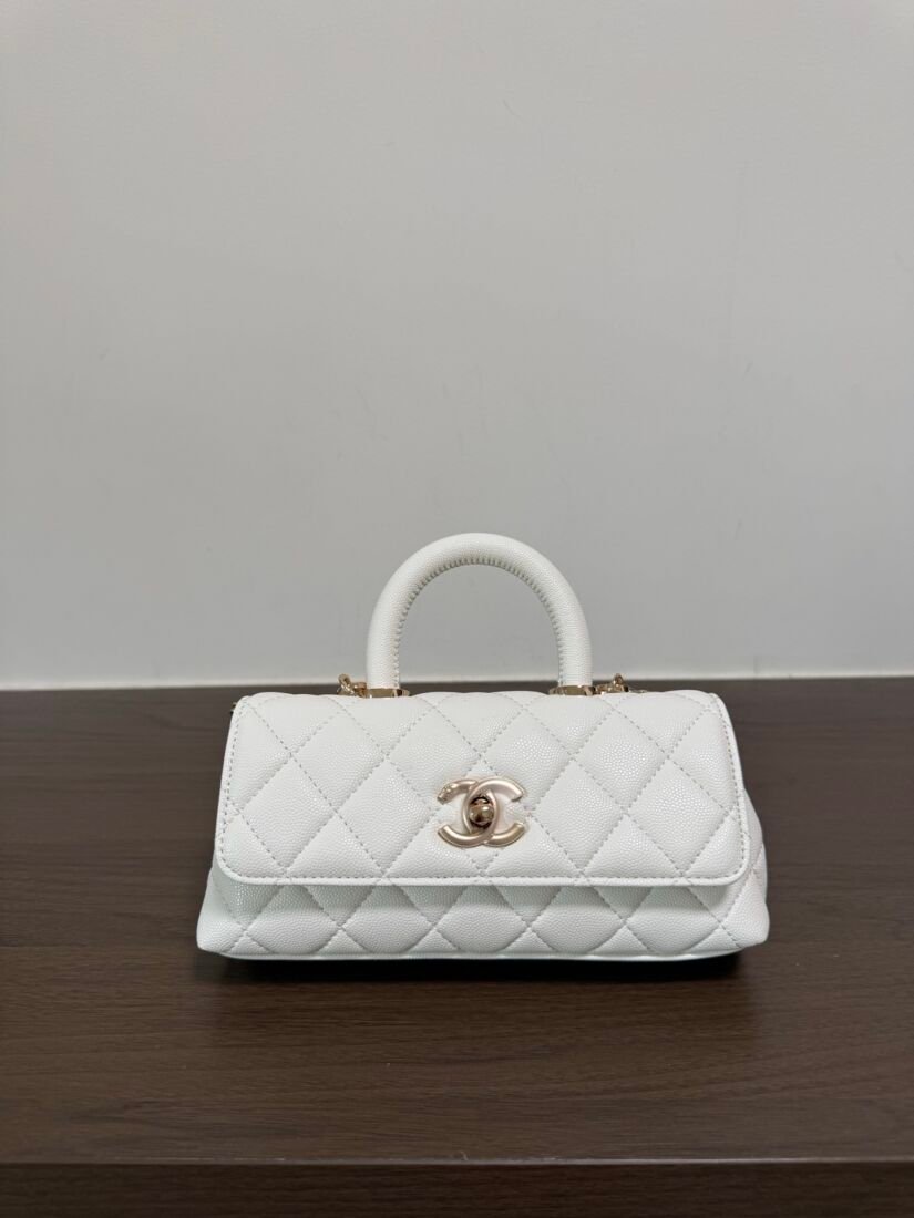 Chanel Coco Handle Bag, Small, 21 cm in Dark Green