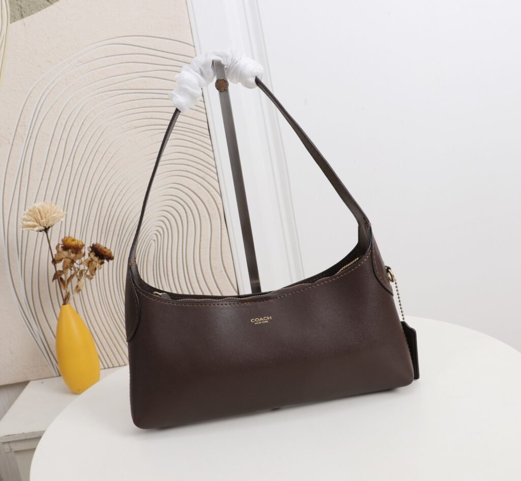 Coach Brooklyn 26 Shoulder Bag CFT34 in Dark Brown