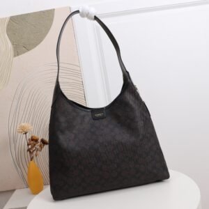 Coach Brooklyn 34 Hobo Shoulder Bag in Dark grey
