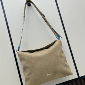 Dior CD Small Horsebit Bag, Matte Embossed Leather