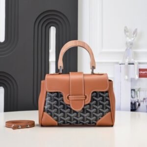 Goyard Mini Saigon Soft Bag, Brown