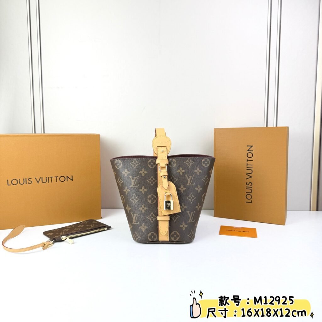 Louis Vuitton All In BB Bucket Bag, Monogram Canvas in Camel