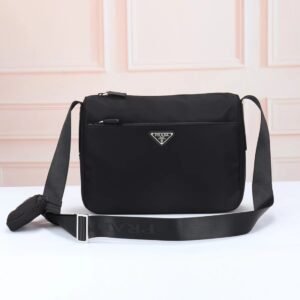 Prada 0421 Fabric Shoulder Bag with Pouch