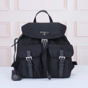 Prada 2677 Nylon Backpack, Silver Hardware