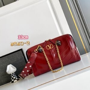 Valentino Panthea Medium Bag with Enamel Beast Head in Grey